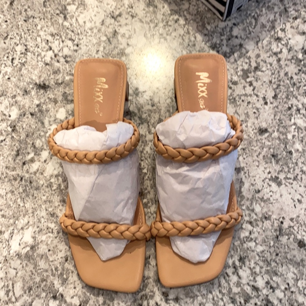 Low nude heels